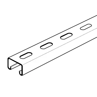 23213-2 CSS CCS21/3S2.5S14 | 3M Pre-Galvanised Single Shallow Slotted Channel 21X41