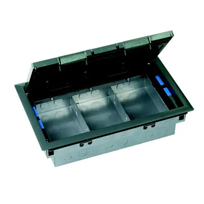 Electrak CR012 | 85mm 3 Compartment Deep Floor Service Box
