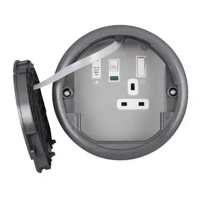 Electrak EG0045 | 169mm Cleaners Raised Access Floor Outlet Access Grommet with RCD Socket
