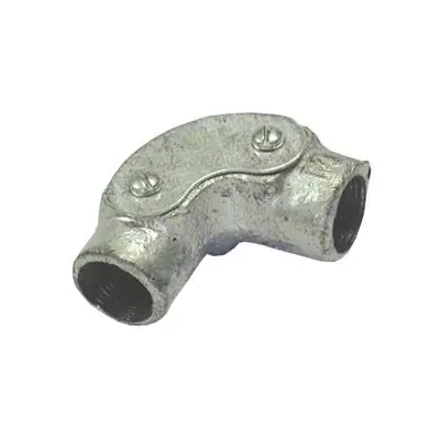 Read more on Green Brook 25GIE | Norslo 25mm Malleable Iron Galvanised Inspection Elbow