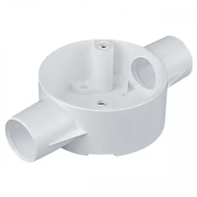 Read more on Marshall Tufflex 2MRB3WH | 20mm PVC Conduit Through Box, White