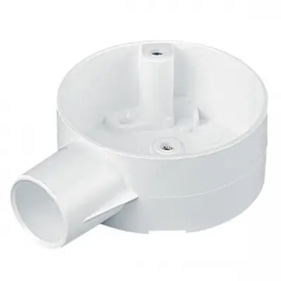 Read more on Marshall Tufflex 3MRB2WH | 25mm 1 Way Circular PVC Conduit Terminal Box, White