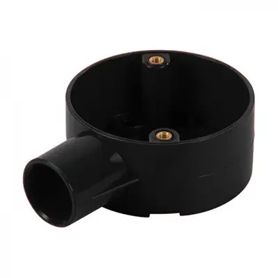 Read more on Marshall Tufflex CJB201WTBK | 20mm 1 Way Circular PVC-U Conduit Terminal Box, Black