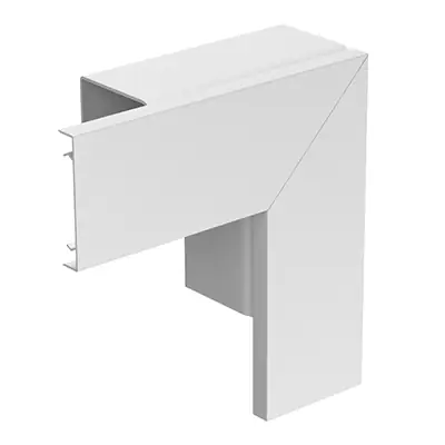 Read more on Marshall Tufflex CT50FAWH | 75mmx75mm PVC-U Maxi Trunking Flat Angle Bend, White