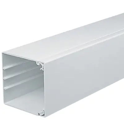 Read more on Marshall Tufflex MTRS100WH | 100mm x 100mm x 3m PVC Maxi Trunking, White