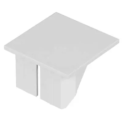 22813-2 Marshall Tufflex TEC6WH | 38mm x 38mm PVC Mini Trunking MMT6 End Cap, White