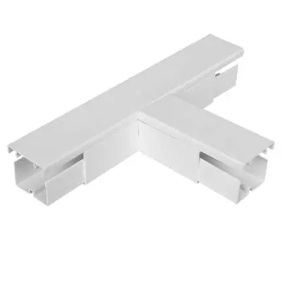 Marshall Tufflex TFTS100WH | 100x100mm Maxi Trunking Fabricated Flat Tee, White