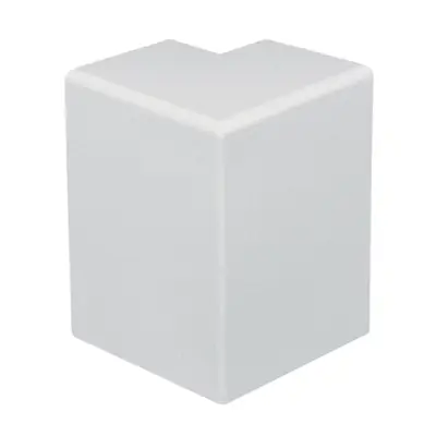 Marshall Tufflex TOAS100 50CWH | 100x50mm Maxi Trunking Clip On 90 Degree External Bend, White