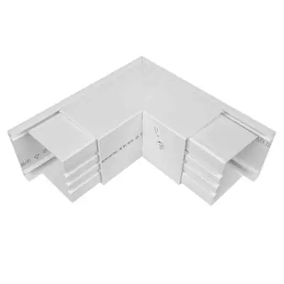 23610-2 Marshall Tufflex TOAS100WH | 100x100mm Maxi Trunking Fabricated 90 Degree External Bend, White