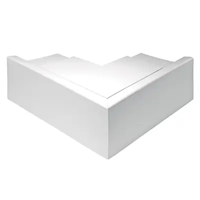 Read more on Marshall Tufflex TOAS100WH | 100x100mm Maxi Trunking Fabricated 90 Degree External Bend, White