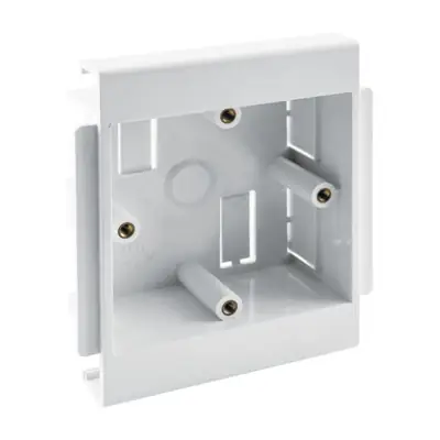 Marshall Tufflex TSSO3WH | 30mm 1 Gang Accessory Outlet Box, White