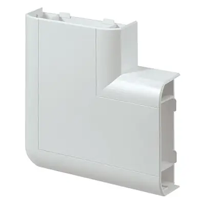 Read more on MK VP185WHI | Prestige 3D Three Compartment Dado Trunking Flat Angle Bend with Cover & Carrier, White