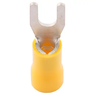 SWA 53YF | 4-6mm Pre-Insulated Fork Crimp Terminal, Yellow (Pack of 100)