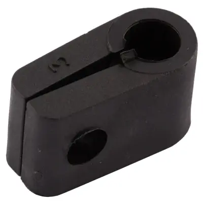 33868 SWA C3-100 | 7.6mm Impact Resistance Cable Cleat, Black Polypropylene (Pack of 100)