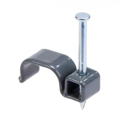 Read more on SWA FFNC4G | Nail On Cable Clips Fire Resistant Twin & Earth 4mm Grey (Pack Of 100)