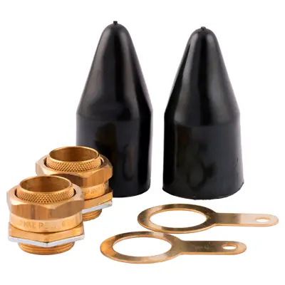Read more on SWA PBW32LSF-PK | 32mm LSF Indoor Brass Cable Gland Pack with 2x Gland, Steel Locknut, Earth Tag and Shroud