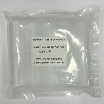 Read more on Termination Technology M25COUPLER-PLASTIC | Conduit Coupler M25 PVC, Clear (Pack Of 10)