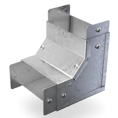 Read more on Trench SA2290I | 90 Degree Internal Cover Bend for 50x50mm Metal Cable Trunking, Galvanised