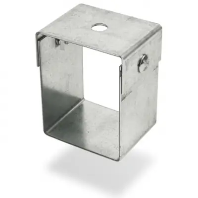 Read more on Trench SA33HA | Stirrup Suspension Hanger for 75x75mm Metal Cable Trunking, Galvanised