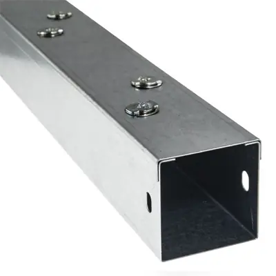 Read more on Trench ST33 | 75x75mmx3m Metal Cable Trunking Length, Galvanised