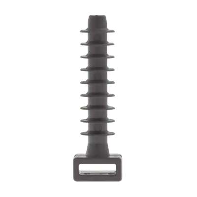 Unicrimp QMM9 | Wall Plug Cable Tie Mounts, Black Nylon (Pack Of 100)