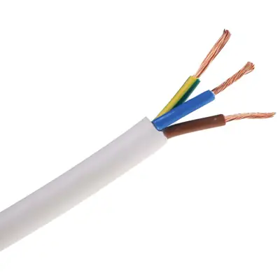 Read more on 3183B1WHI | 1mm 3 Core Round Flexible LSF Cable, White (100m)