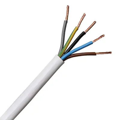Read more on 3185Y0.75WHI | 0.75mm 5 Core PVC Round Flexible Cable, White (100m)