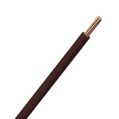 6491B4BRN | 4mm 1 Core Round Insulated Single LSZH Cable, Brown (100m)