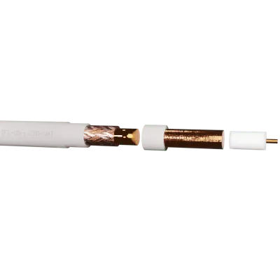 Securi-Flex SFX/100-LSZH-D-WHT-100 | Satellite Cable SFX100 Coaxial Foam Filled Dca Premium White LSZH (100m)