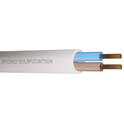 Read more on Securi-Flex SFX/2182Y-2C-0.5-PVC-WHT-U-100 | Power Cable Fexible 0.5mm 2 Core PVC White (100m)