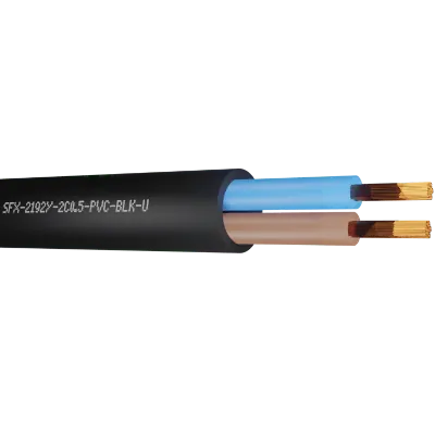 Read more on Securi-Flex SFX/2192Y-2C-0.5-PVC-BLK-U-100 | Power Cable Flat Flexible 0.5mm 2 Core PVC Black (100m)