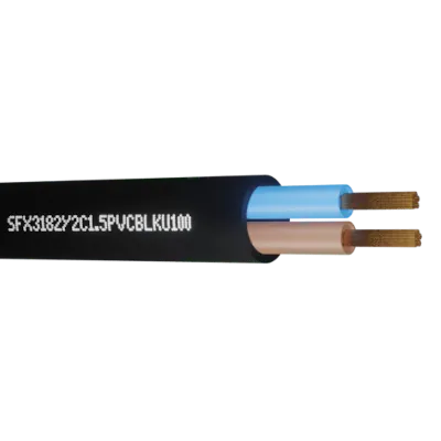Read more on Securi-Flex SFX/3182Y-2C-1.5-PVC-BLK-U-100 | Power Cable Flexible 1.5mm 2 Core PVC Black (100m)