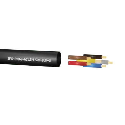 Securi-Flex SFX/3186B-6C-1.5-LSZH-BLK-U-100 | Power Cable Flexible 1.5mm 6 Core LSZH Black (100m)