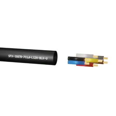 Securi-Flex SFX/3187B-7C-1.0-LSZH-BLK-U-100 | Power Cable Flexible 1.0mm 7 Core LSZH Black (100m)