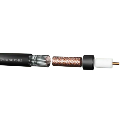 43676-2 Securi-Flex SFX/59-SWA-PE-BLK-100 | RG59 Cable Coaxial SWA CCA Black PE (100m)