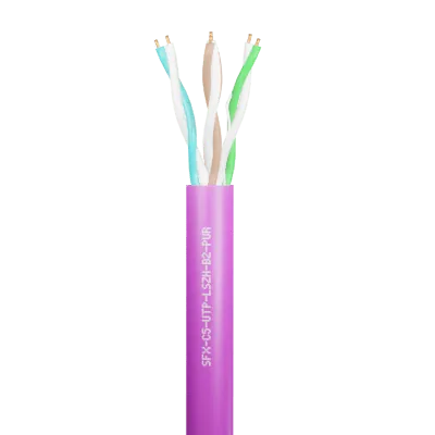 Securi-Flex SFX/C5-UTP-LSZH-B2-PUR-305 | Data Cable Cat5e 4 Pairs UTP B2ca LSZH Purple (305m)