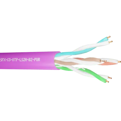 Read more on Securi-Flex SFX/C5-UTP-LSZH-B2-PUR-305 | Data Cable Cat5e 4 Pairs UTP B2ca LSZH Purple (305m)