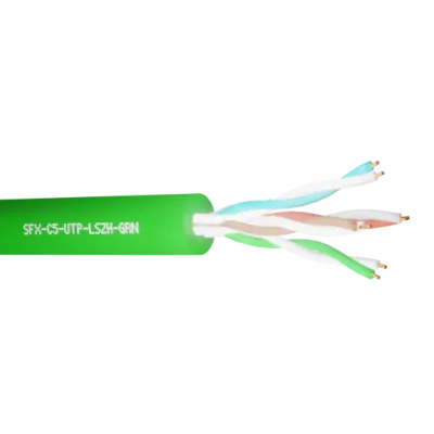 Read more on Securi-Flex SFX/C5-UTP-LSZH-C-GRN-305 | Data Cable Cat5e 4 Pairs UTP CCA LSZH Green (305m)