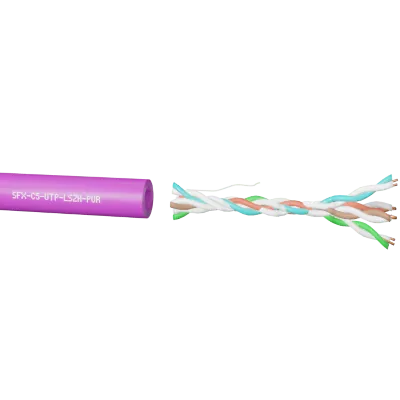 40898-2 Securi-Flex SFX/C5-UTP-LSZH-PUR-305 | Data Cable Cat5e 4 Pairs UTP LSZH Purple (305m)