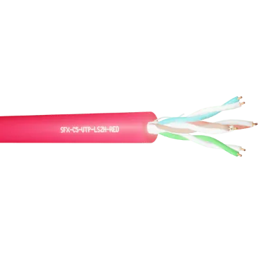Read more on Securi-Flex SFX/C5-UTP-LSZH-RED-305 | Data Cable Cat5e 4 Pairs UTP LSZH Red (305m)