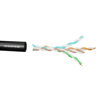 Securi-Flex SFX/C5-UTP-PE-BLK-305 | Data Cable Cat5e 4 Pairs UTP PE Black (305m)