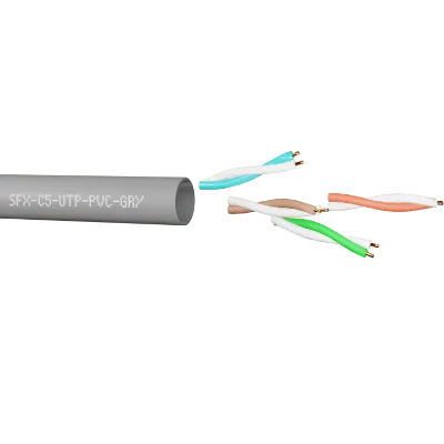 Securi-Flex SFX/C5-UTP-PVC-GRY-305 | Data Cable Cat5e 4 Pairs UTP PVC Grey (305m)