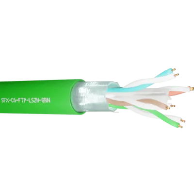 Read more on Securi-Flex SFX/C6-FTP-LSZH-GRN-305 | Data Cable Cat6 4 Pairs FTP LSZH Green (305m)