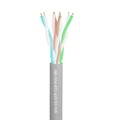 Securi-Flex SFX/C6-UTP-CCA-PVC-GRY-305 | Data Cable Cat6 Budget Grade 4 Pairs UTP CCA PVC Grey (305m)