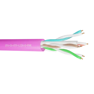 Read more on Securi-Flex SFX/C6-UTP-LSZH-D-PNK-305 | Data Cable Cat6 4 Pairs UTP Dca LSZH Pink (305m)