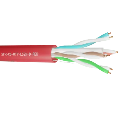 Read more on Securi-Flex SFX/C6-UTP-LSZH-D-RED-305 | Data Cable Cat6 4 Pairs UTP Dca LSZH Red (305m)