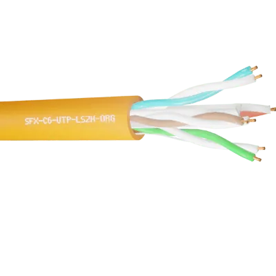 Read more on Securi-Flex SFX/C6-UTP-LSZH-ORG-305 | Data Cable Cat6 4 Pairs UTP LSZH Orange (305m)