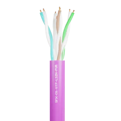 40912-2 Securi-Flex SFX/C6-UTP-LSZH-PUR-305 | Data Cable Cat6 4 Pairs UTP LSZH Purple (305m)