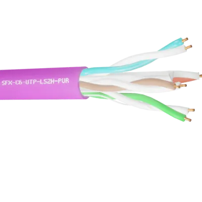 Read more on Securi-Flex SFX/C6-UTP-LSZH-PUR-305 | Data Cable Cat6 4 Pairs UTP LSZH Purple (305m)