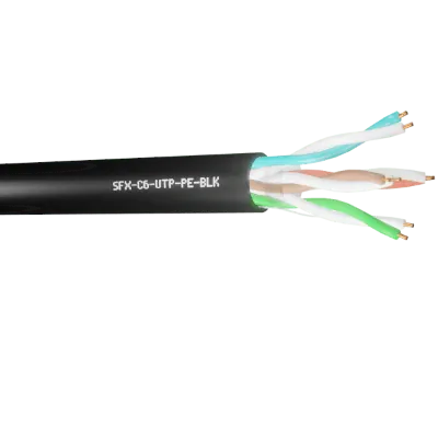 Read more on Securi-Flex SFX/C6-UTP-PE-BLK-100 | Data Cable Cat6 4 Pairs UTP PE Black (100m)